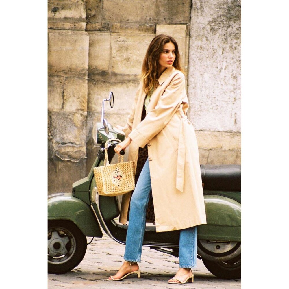 Rouje Henry Trench Coat in Sable - sz US 2
